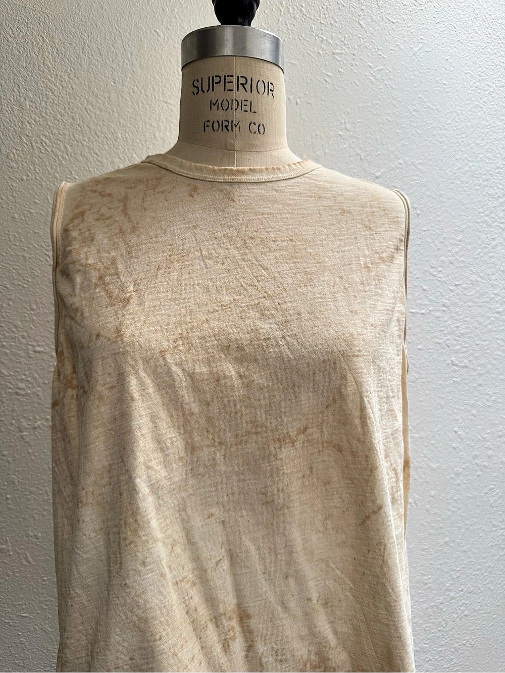 Universal Thread Tie Dye Tank Top Cream & Brown Size Large - Picture 3 of 7